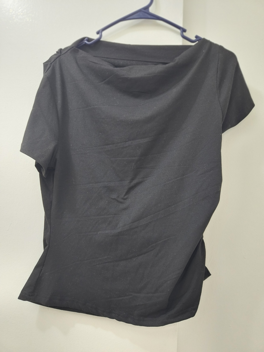 Classic Dark Grey Women's Short-Sleeve Top